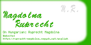 magdolna ruprecht business card